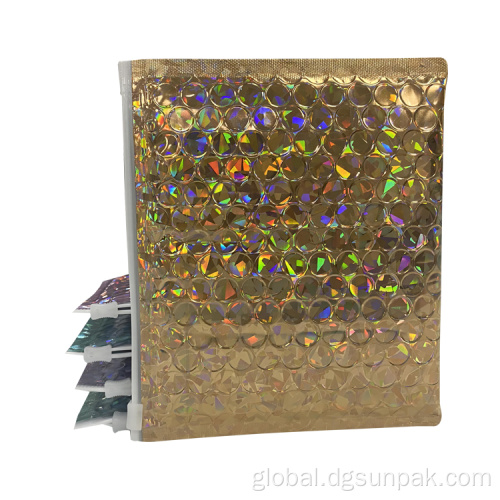 ziplock holographic bubble mailers makeup mailing bags